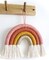 Rainbow Wall Hanging, Macrame Woven Rainbow Wall Decor, Baby Room Decor, Nursery Gift (Sunrise, 7x7x0.78in)
